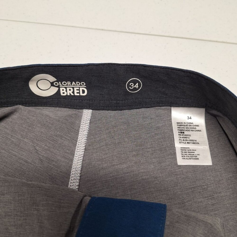 Colorado Bred Board Shorts Swim‎ Trunks Mens 34 Blue Pocket Drawstring Summer - Picture 4 of 8